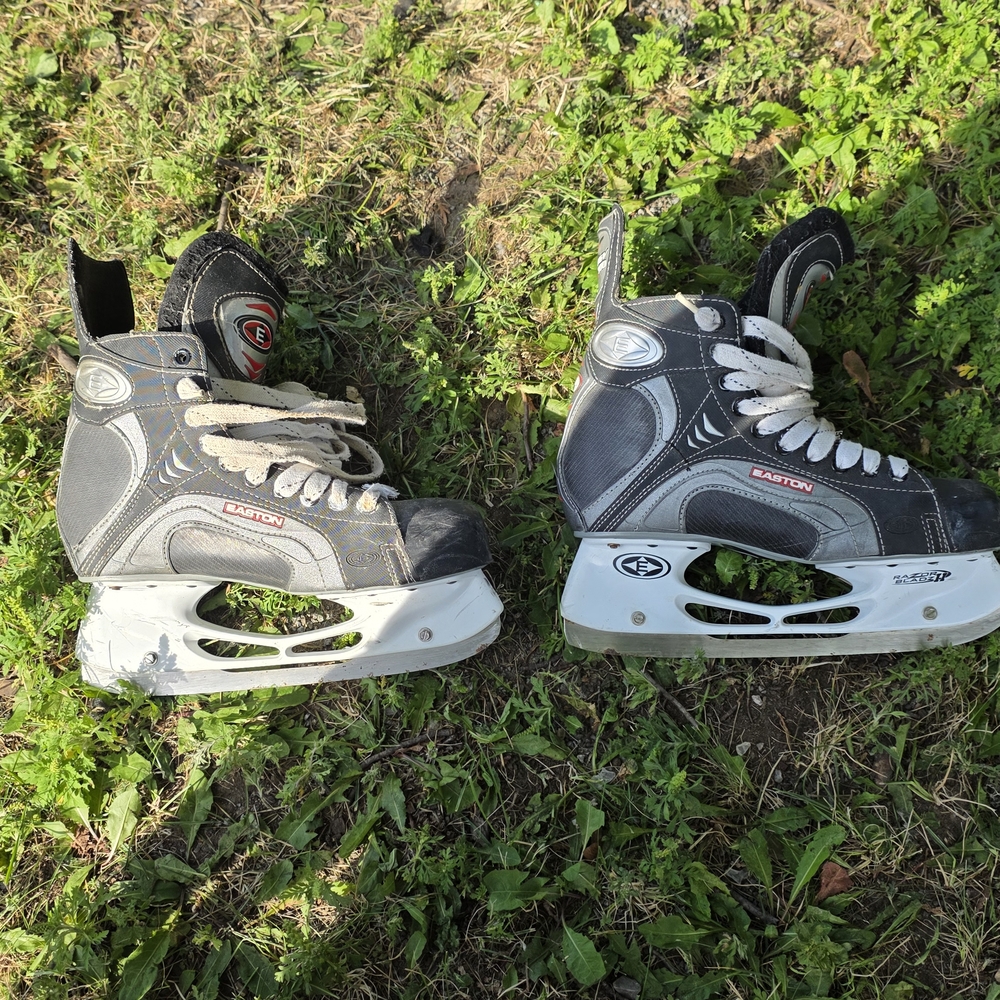 Easton Black and Gray Ice Hockey Skates
